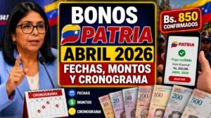 Bonos Patria Abril 2026 Fechas, Montos y Cronograma