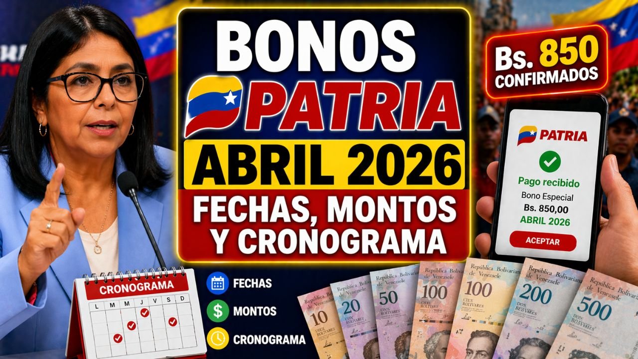Bonos Patria Abril 2026 Fechas, Montos y Cronograma