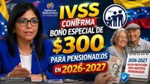 IVSS confirma bono especial de $300 para pensionados en 2026-2027