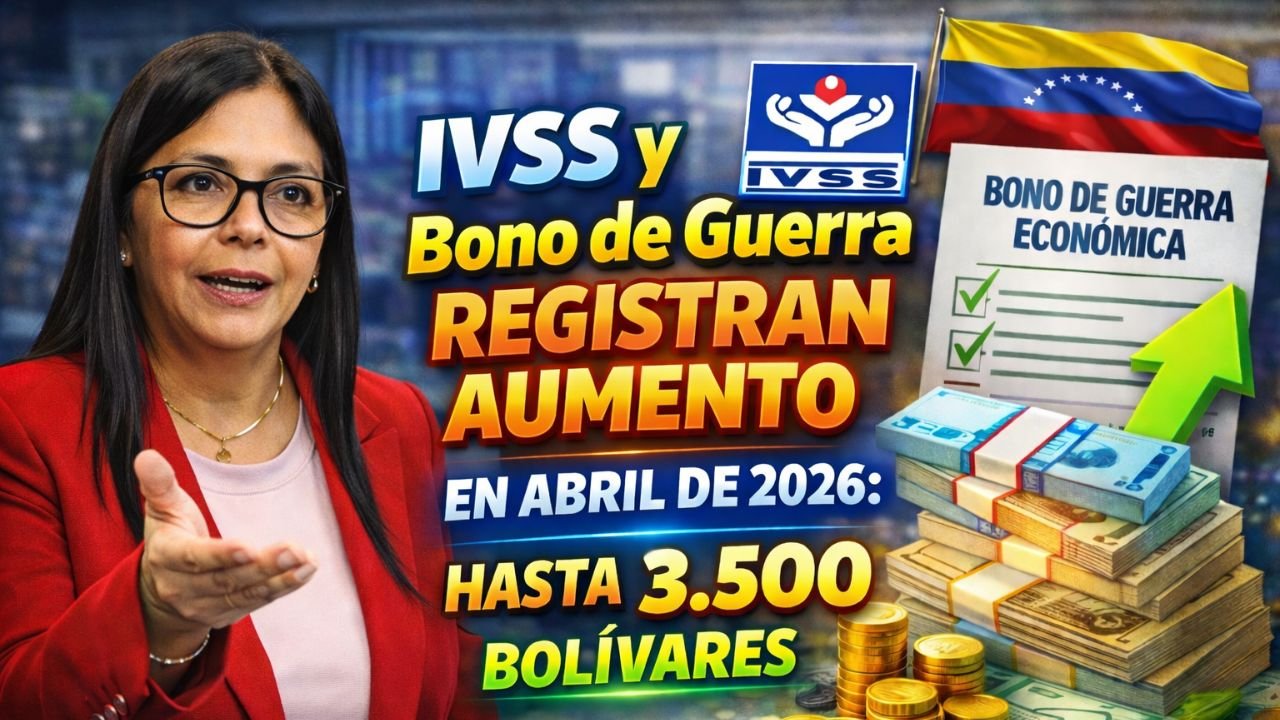 IVSS y Bono de Guerra registran aumento en abril de 2026: hasta 3.500 bolívares